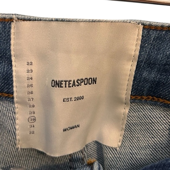 One Teaspoon Freebirds High Waist Stretch Skinny Denim Jeans- Size 30 - Picture 9 of 13